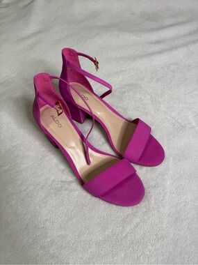 Pink Aldo Block Heels